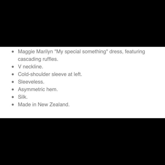 RED SILK DRESS Pure Silk 100% with Ruffles Size 8 Medium - Picture 3 of 14